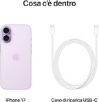 Apple iPhone 17 256 GB LAVANDA CPU A19; 1 ANNO GARANZIA APPLE