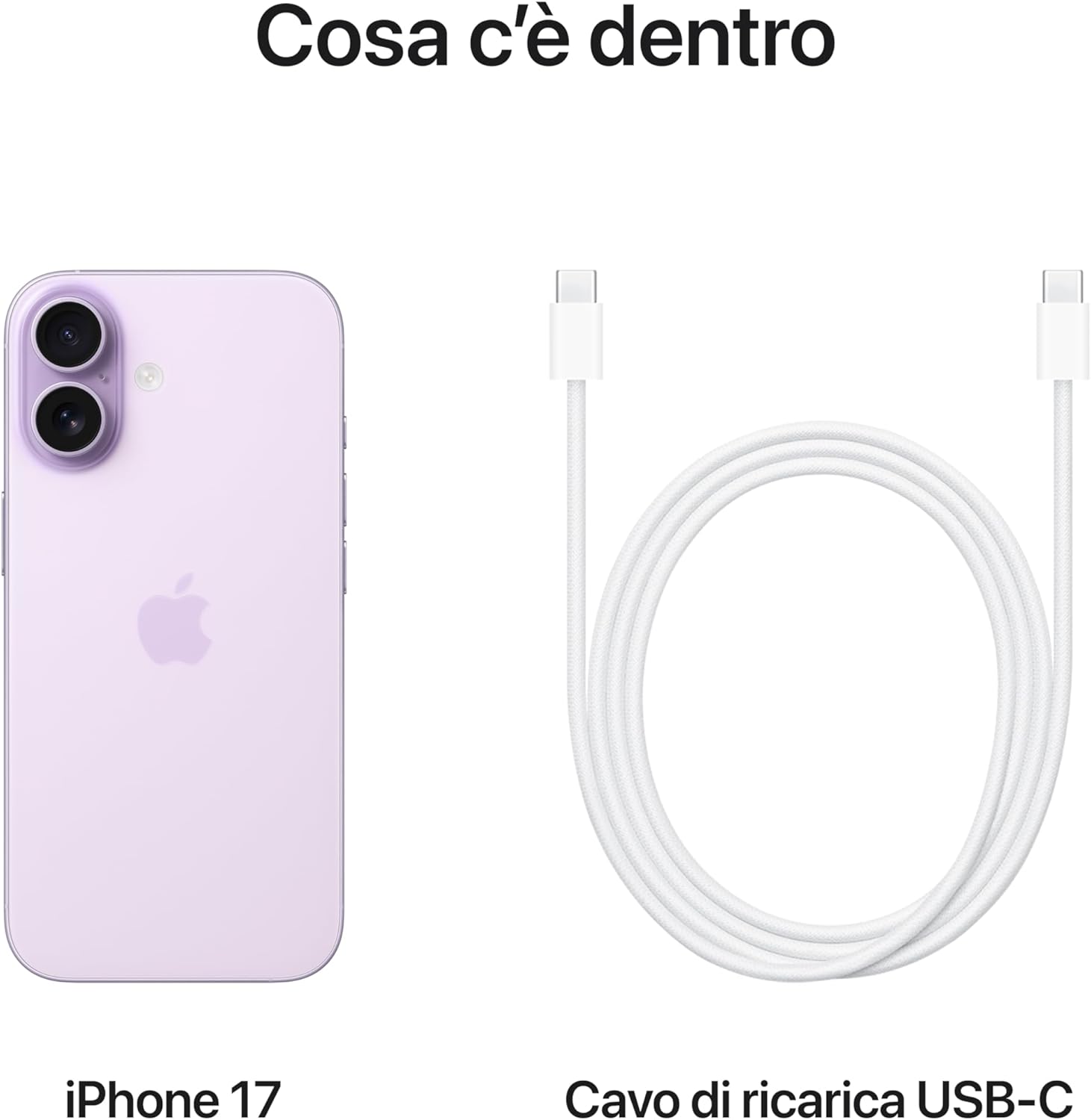 Apple iPhone 17 256 GB LAVANDA CPU A19; 1 ANNO GARANZIA APPLE