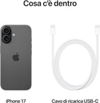 Apple iPhone 17 256 GB NERO CPU A19; 1 ANNO GARANZIA APPLE