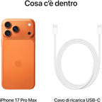 Apple iPhone 17 Pro 256GB ORANGE CPU A19 Pro 1 ANNO GARANZIA