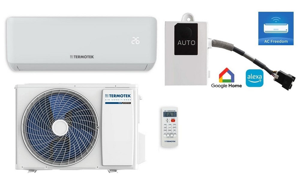 CLIMATIZZATORE AIRPLUS TERMOTEK 12000BTU C12S GAS R32 A+/A++ WIFI INTEGRATO ALEXA GOOGLE HOME