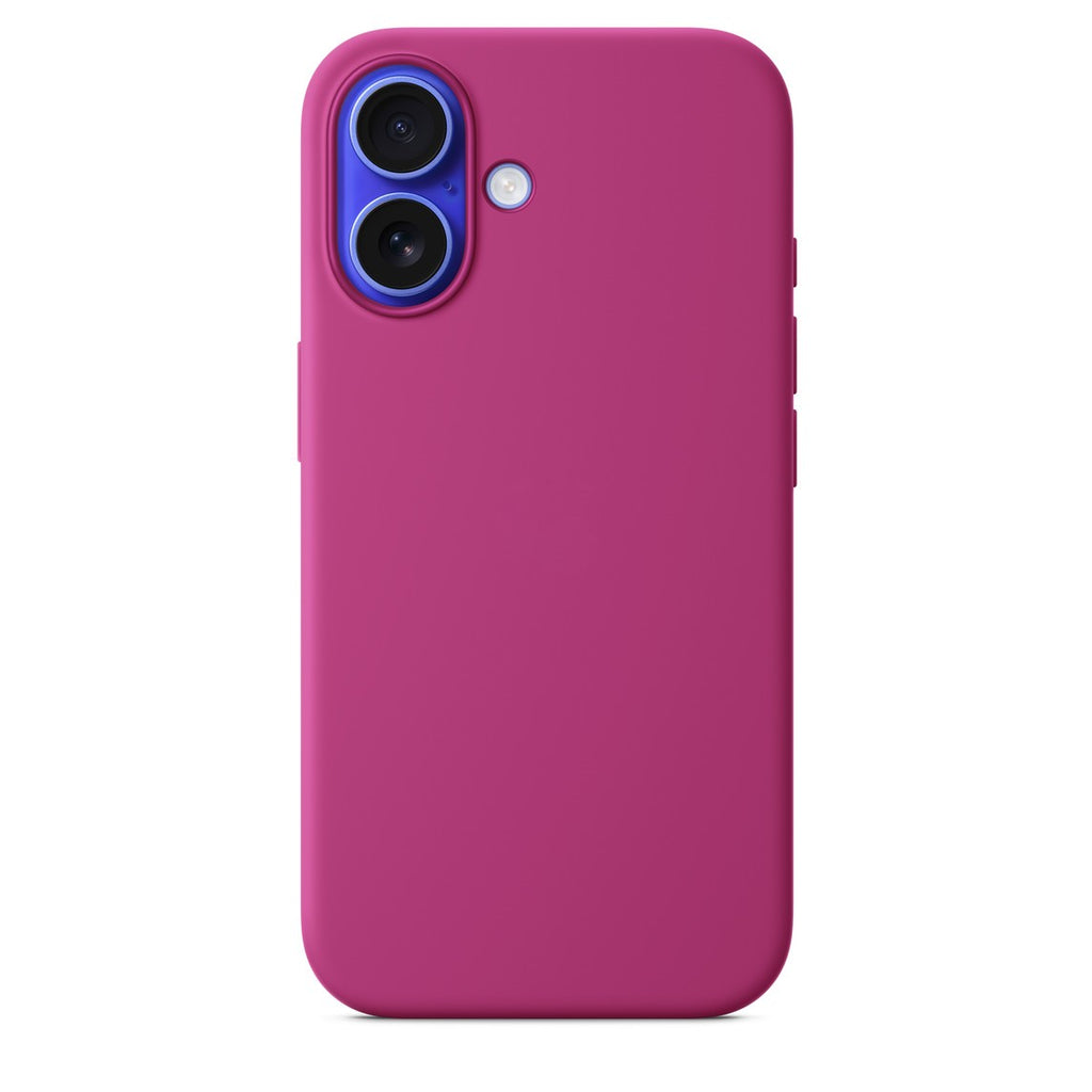 CUSTODIA SILICONE CASE MAGSAFE PER IPHONE 16 FUCHSIA