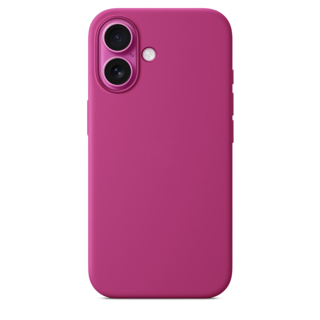 CUSTODIA SILICONE CASE MAGSAFE PER IPHONE 16 FUCHSIA