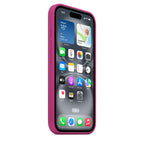 CUSTODIA SILICONE CASE MAGSAFE PER IPHONE 16 FUCHSIA