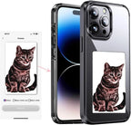 Custodia Silicone iPhone 15 Pro Max Con schermo NFC Dark