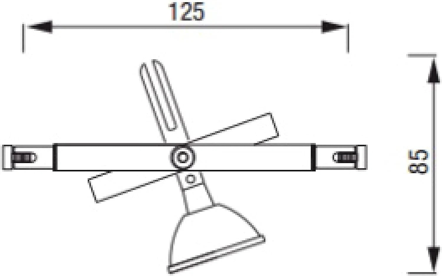 6158-95 GIROSPOT SPOT ILLUMINAZIONE SU CAVO 12/24V GX5,3 50W OPACO (NO LAMPAD )