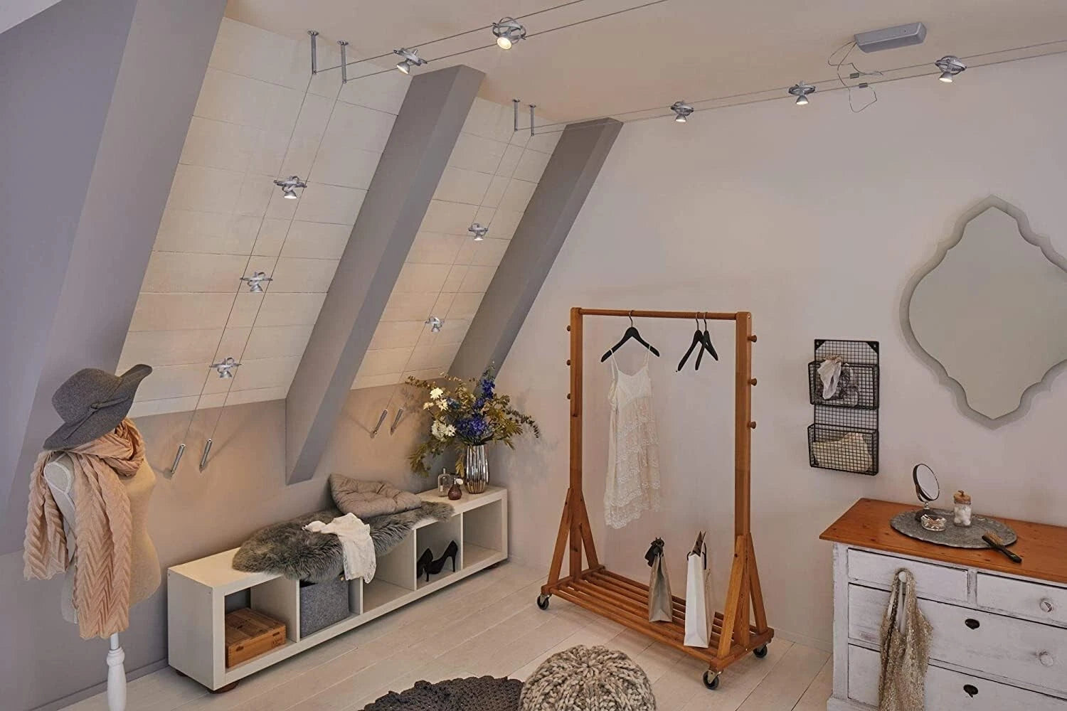 6158-95 GIROSPOT SPOT ILLUMINAZIONE SU CAVO 12/24V GX5,3 50W OPACO (NO LAMPAD )